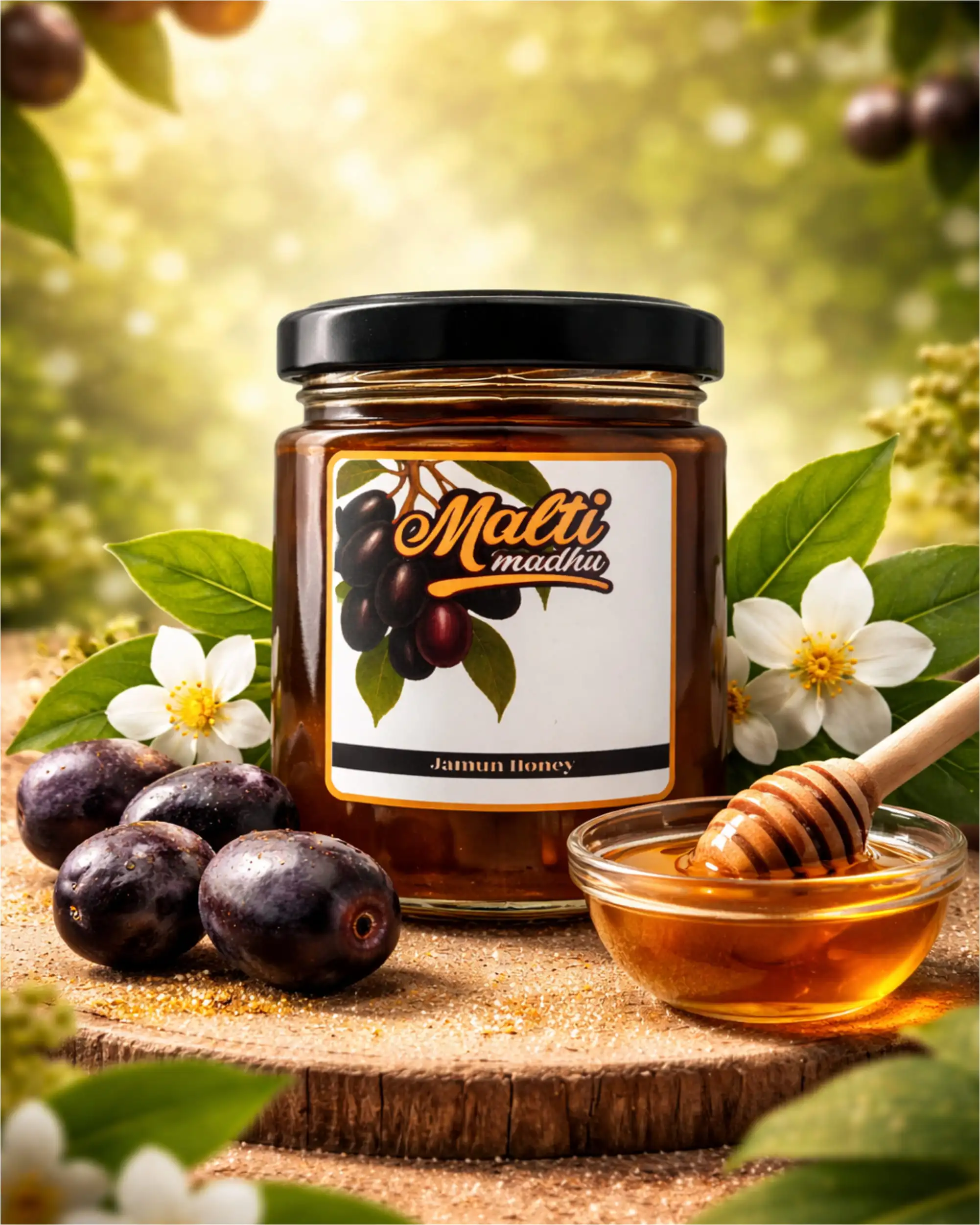 Jamun Honey by Malti Madhu β Pure Natural Jamun Floral Honey