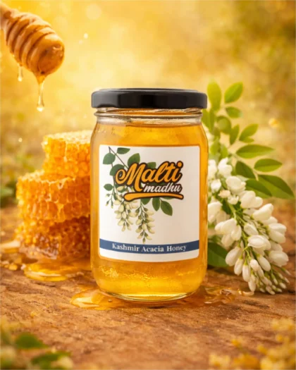 Kashmir Acacia Honey 1 kg by Malti Madhu – Pure Natural Acacia Honey